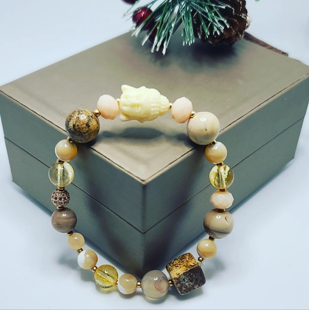 Picture Jasper Buddha bracelet